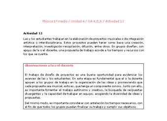 Artes Musicales 1 medio-Unidad 4-OA4;5;6-Actividad 12