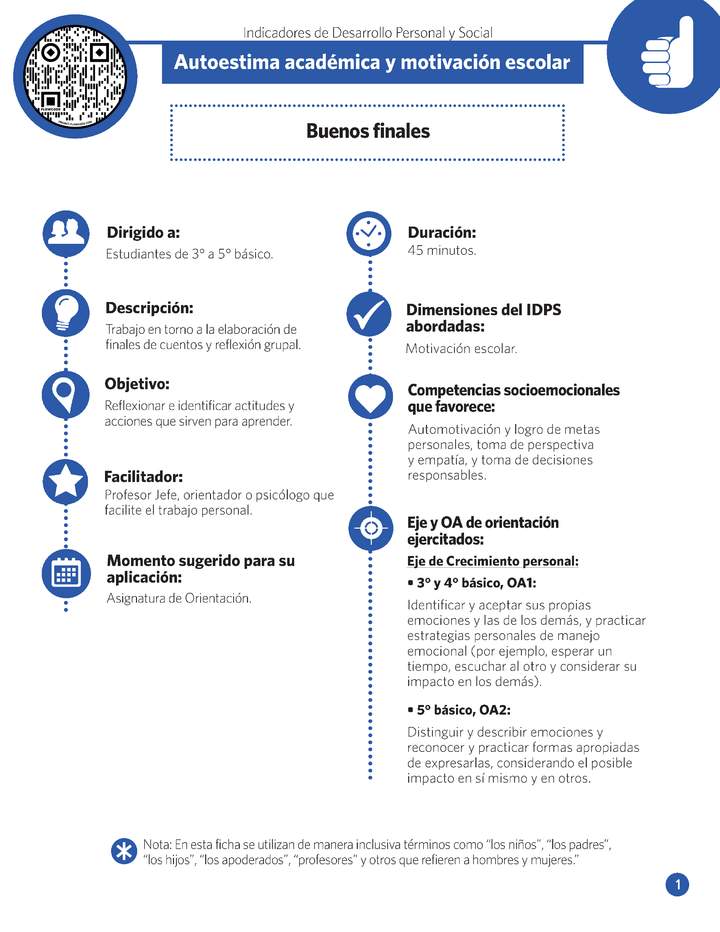 Ficha IDPS: Buenos finales.