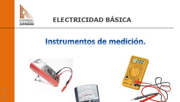 Presentación Instrumentos de medición eléctrica.