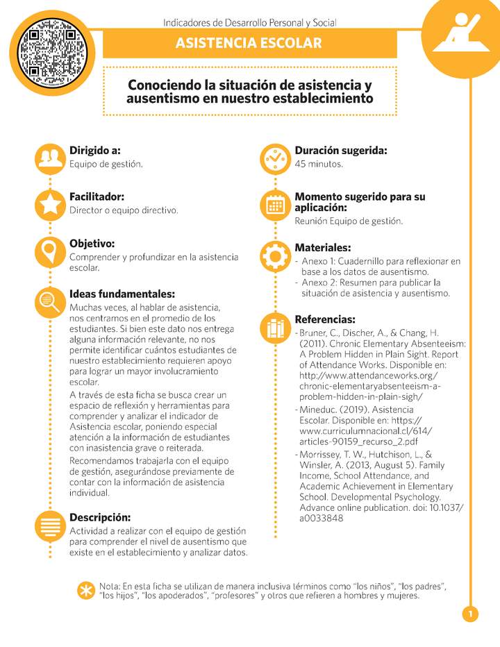 Ficha IDPS: Conociendo la situación de asistencia y ausentismo en nuestro establecimiento.