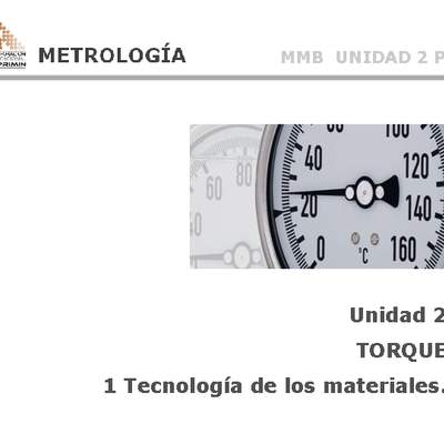 Presentación Torque; tecnología de los materiales