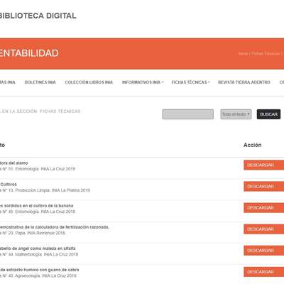 SITIO BIBLIOTECA DIGITAL INIA SUSTENTABILIDAD