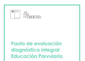 Pauta de evaluación diagnóstica integral Educación Parvularia