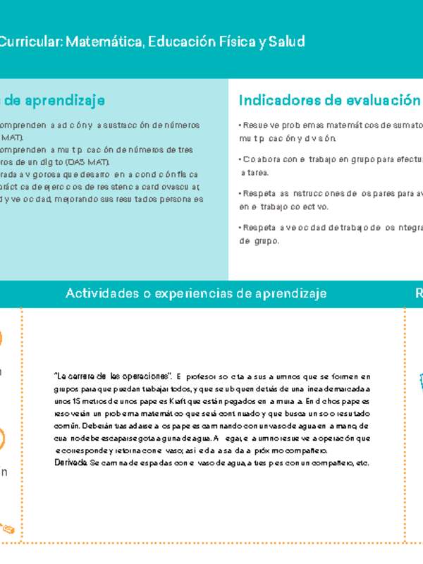 4° básico, Ficha N° 10 Movimiento en 15 minutos