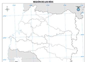 Mapa región de los Ríos (mudo)