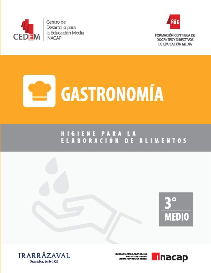 Higiene para la elaboración de alimentos