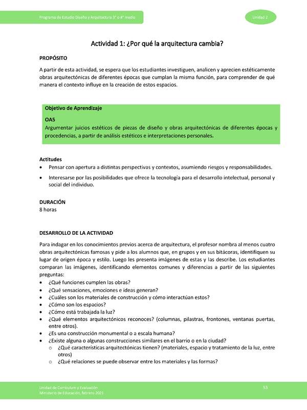 Actividad 1: ¿Por qué la arquitectura cambia?