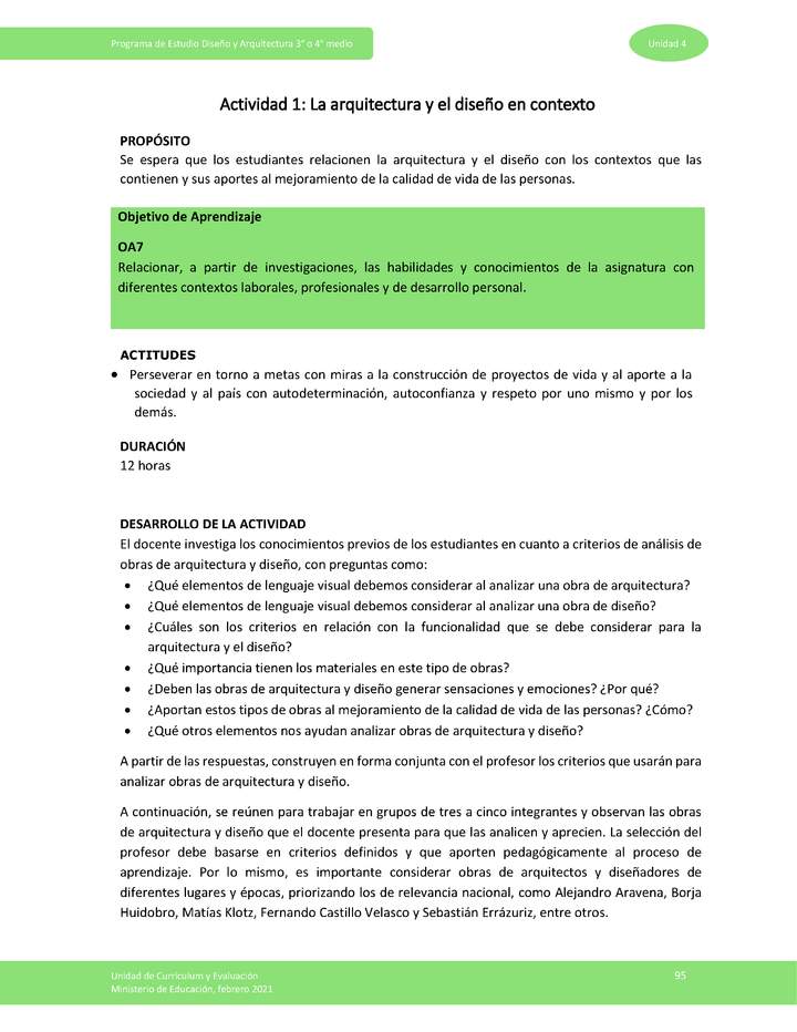 Actividad 1: La arquitectura y el diseño en contexto