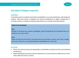 Actividad 3: Diálogos corporales