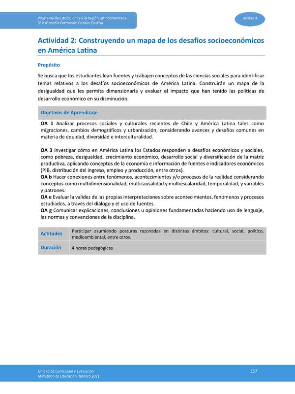 Actividad 2: Construyendo un mapa de los desafíos socioeconómicos en América Latina