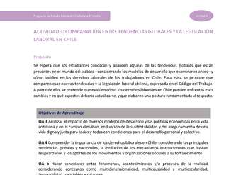 Actividad 3: Comparación entre tendencias globales y la legislación laboral en Chile