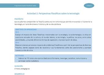 Actividad 2: Perspectivas filosóficas sobre la tecnología