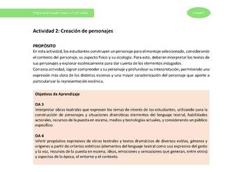 Actividad 2: Creación de personajes