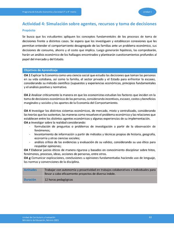 Actividad 4: Simulación sobre agentes, recursos y toma de decisiones