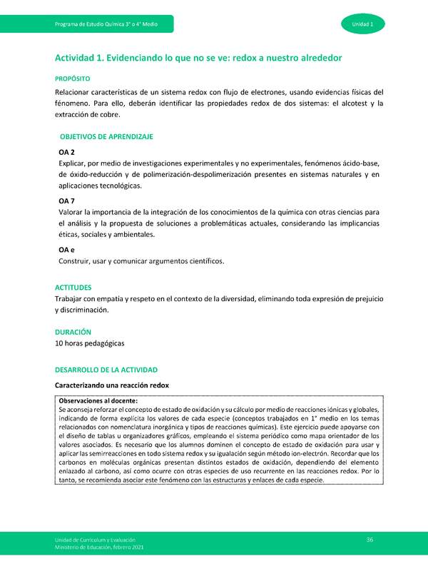 Actividad 1 - Evidenciando lo que no se ve: redox a nuestro alrededor