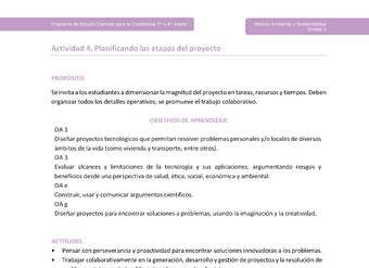 Actividad 4: Planificando las etapas del proyecto