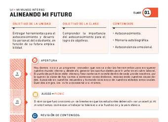 Guía 1. Mi mundo interno. "Alineando mi futuro"