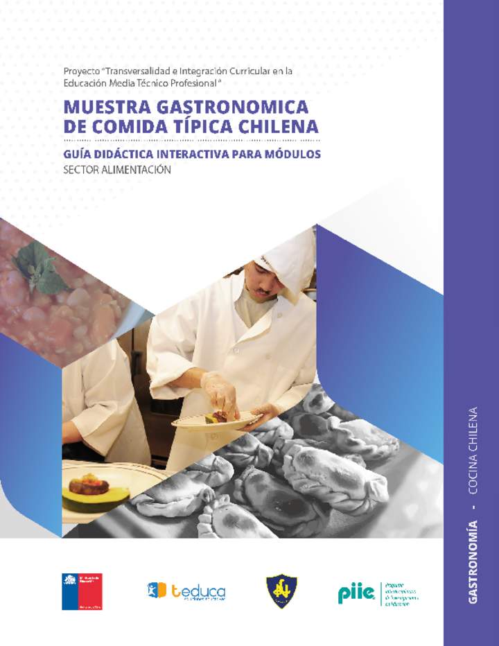 Guía didáctica del módulo "Muestra gastronómica de comida típica chilena"