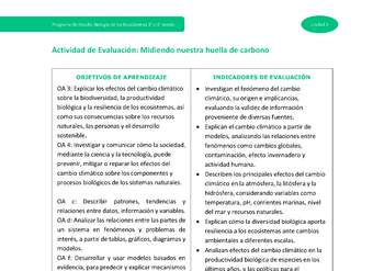 Actividad de evaluación: Midiendo nuestra huella de carbono