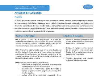 Actividad de evaluación Unidad 2