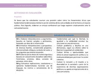 Actividad de evaluación Unidad 3