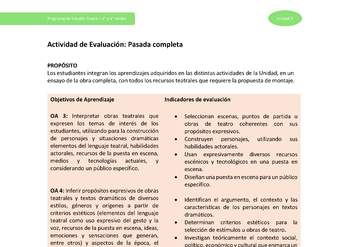 Actividad de evaluación: Pasada completa