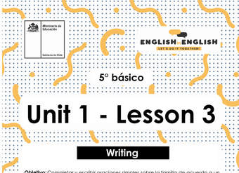 Lesson 3 Inglés 5º básico