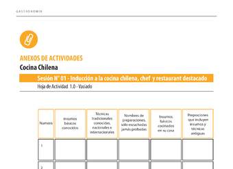 ANEXO DE ACTIVIDADES COCINA CHILENA