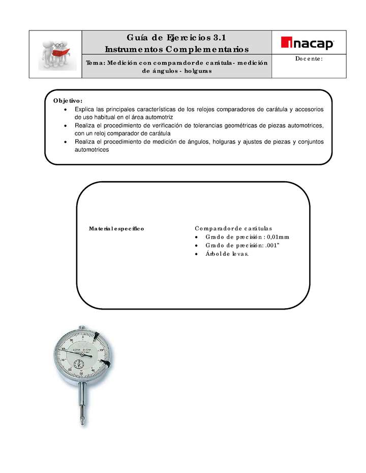 Guía - Instrumentos complementarios