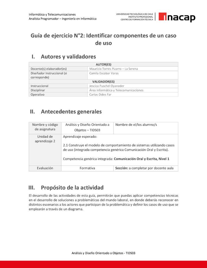 Programación orientada a objetos 03 TIDS03_U2_GE2