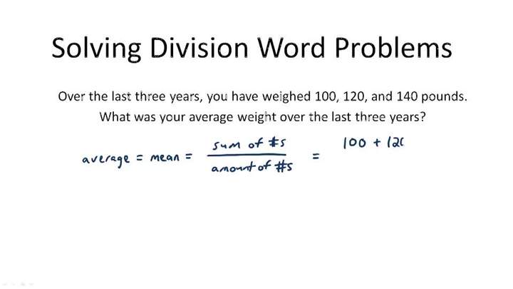 Resolución de problemas verbales de división: descripción general