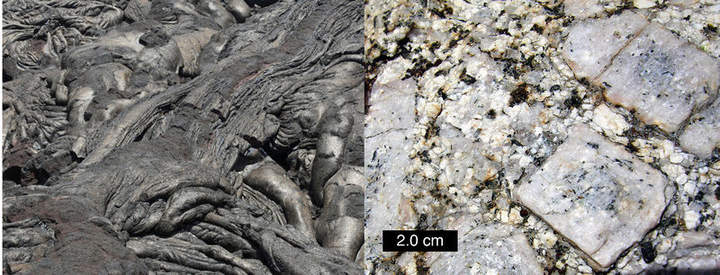 Rocas ígneas intrusivas y extrusivas
