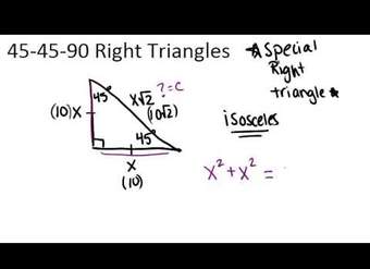 454590 Principios de triángulos rectángulos