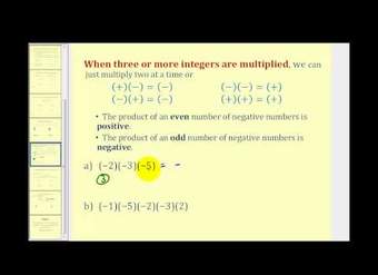 Multiplicar tres o más enteros