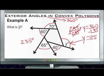 Ángulos exteriores en polígonos convexos Ejemplos - Básico