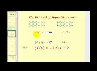 Multiplicar y dividir números firmados