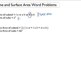 Problemas verbales de volumen y área superficial: descripción general