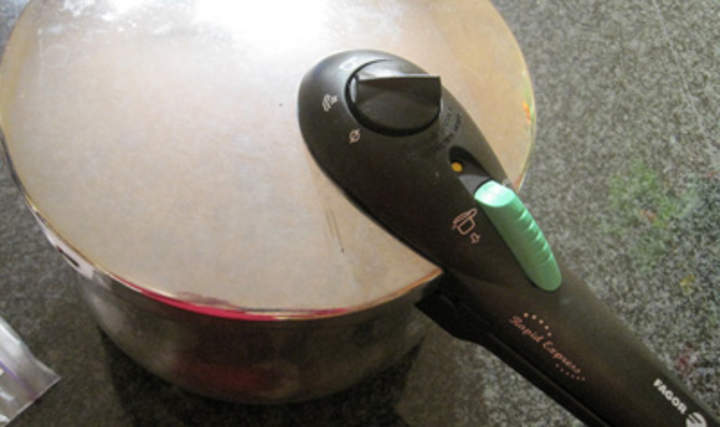 Cocinar la comida en un instante