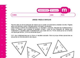 Juego: puzzle estelar