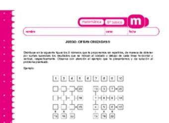 Juego : cifras cruzadas 9