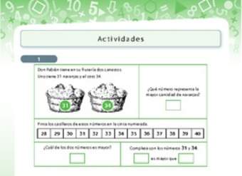 Comparar números menores a 100