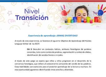 Experiencia Educativa: Rimas divertidas