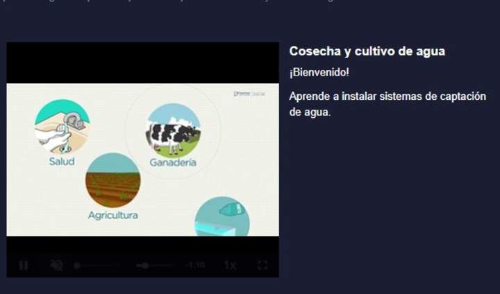 Curso: Cosecha y cultivo de agua