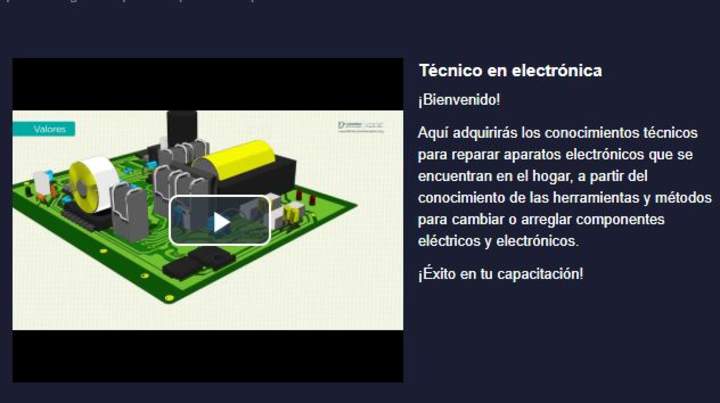 Curso: Técnico en electrónica