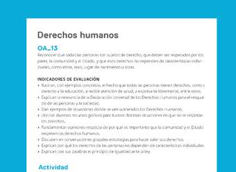 Ejemplo Evaluación Programas - OA13 - Derechos humanos