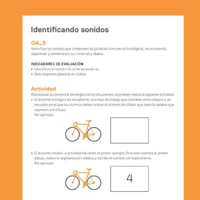 Ejemplo Evaluación Programas - OA03 - Identificando sonidos