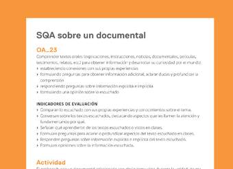 Ejemplo Evaluación Programas - OA23 - SQA sobre un documental