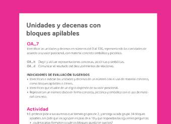 Ejemplo Evaluación Programas - OA07 - Unidades y decenas con bloques apilables