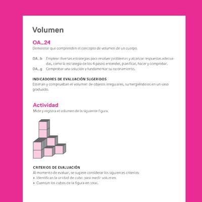 Evaluación Programas - MA04 OA24 - U4 - Volumen