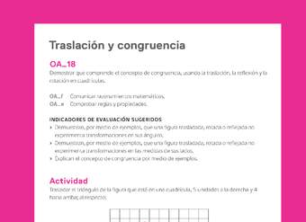 Evaluación Programas - MA05 OA18 - U2 - Traslación y congruencia